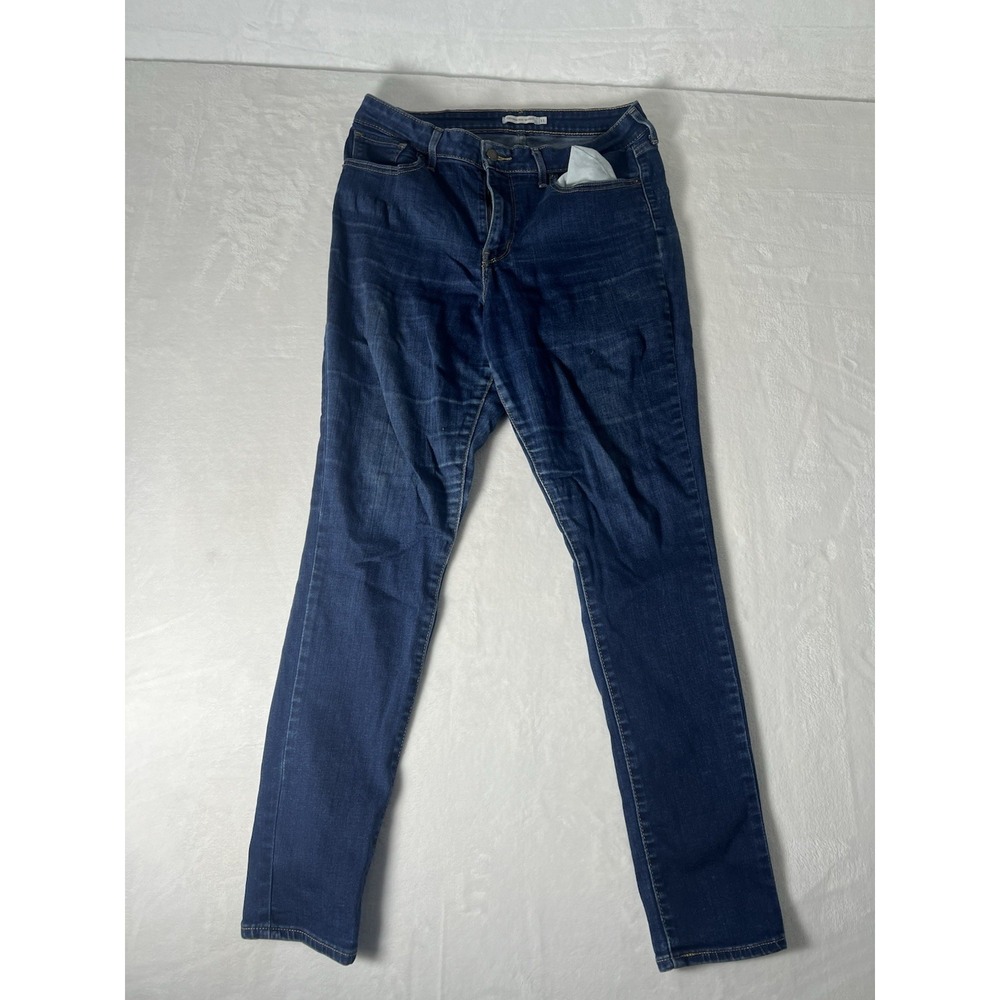 Levis Jeans Womens Size 31 Blue Dark Wash Cotton Stretch 721 High Rise Skinny